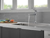 Delta Trinsic 1159LF Single Handle Kitchen Faucet, chrome - view 3