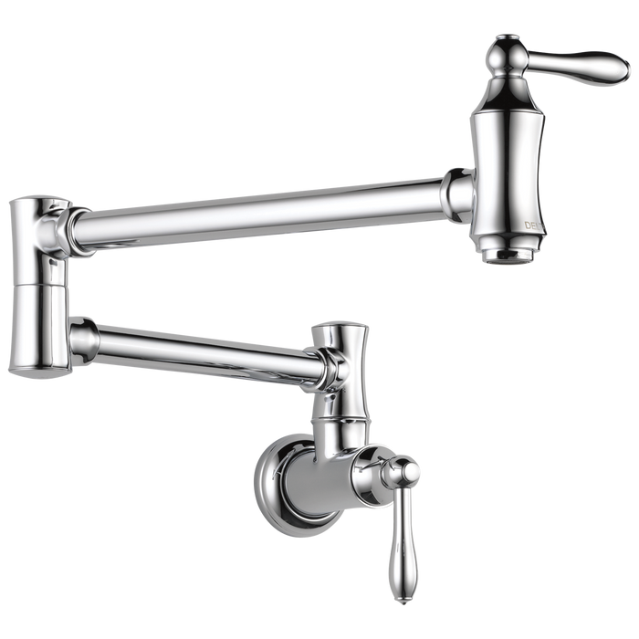 Delta 1177LF Traditional Wall Mount Pot Filler, chrome