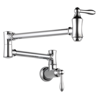 Delta 1177LF Traditional Wall Mount Pot Filler, chrome - view 2
