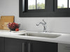 Delta Linden 1353 Single Handle Kitchen Faucet, chrome - view 4