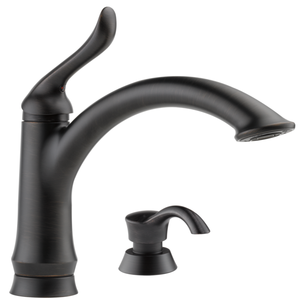 Delta Linden 1353 Single Handle Kitchen Faucet, venetian bronze - view 2