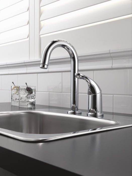Delta 134 / 100 / 300 / 400 Series 1903 Single Handle Bar / Prep Faucet, chrome - view 2