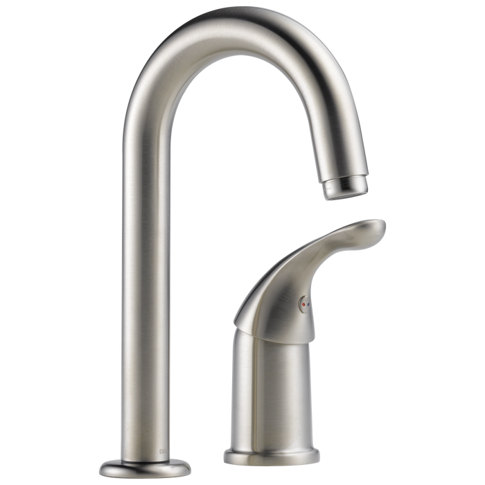 Delta 134 / 100 / 300 / 400 Series 1903 Single Handle Bar / Prep Faucet, stainless