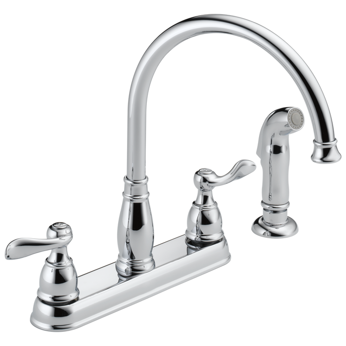 Delta Windemere 21996LF Two Handle Kitchen Faucet, chrome