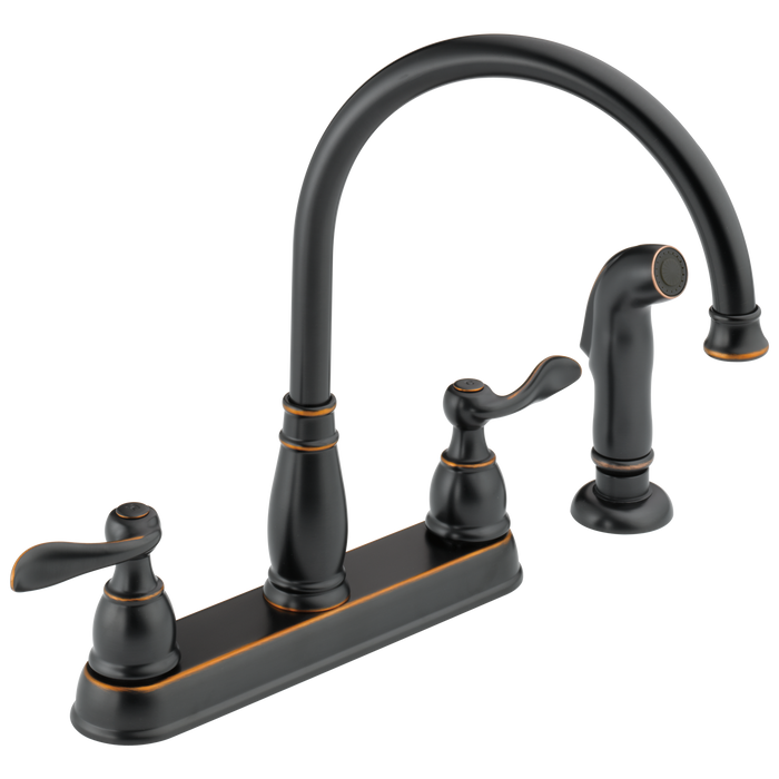 Delta Windemere 21996LF Two Handle Kitchen Faucet, oil bronze