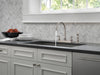 Delta Windemere 21996LF Two Handle Kitchen Faucet, stainless - view 3
