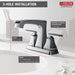 Delta Ashlyn 2564 Two Handle Centerset Bathroom Faucet, chrome - view 5