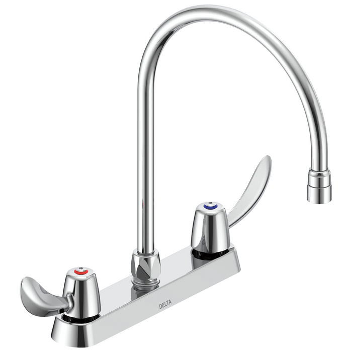 Commercial 26C3 26C3922 Two Handle 8 In Cast Deck-Mount Faucet