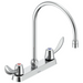 Commercial 26C3 26C3922 Two Handle 8 In Cast Deck-Mount Faucet