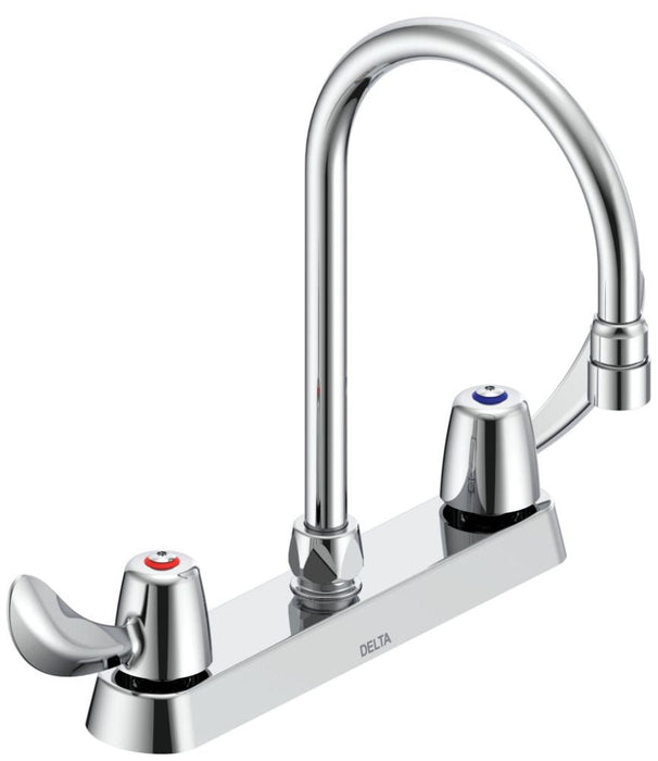 Commercial 26C3 26C3922 Two Handle 8 In Cast Deck-Mount Faucet