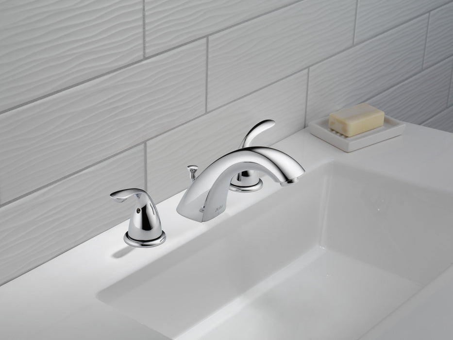 Delta Classic 3530LF Two Handle Widespread Bathroom Faucet, chrome - view 2