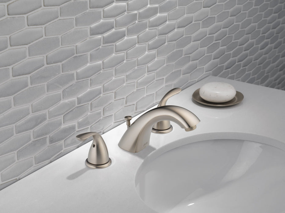 Delta Classic 3530LF Two Handle Widespread Bathroom Faucet, stainless - view 2