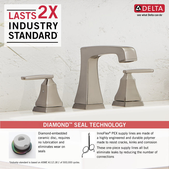 Delta Ashlyn 3564 Two Handle Widespread Bathroom Faucet