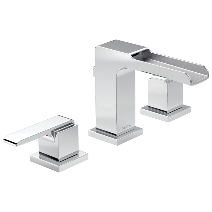 Delta Ara 3568LF Two Handle Widespread Channel Bathroom Faucet, chrome