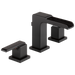 Delta Ara 3568LF Two Handle Widespread Channel Bathroom Faucet, matte black