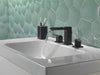 Delta Ara 3568LF Two Handle Widespread Channel Bathroom Faucet, matte black - view 2