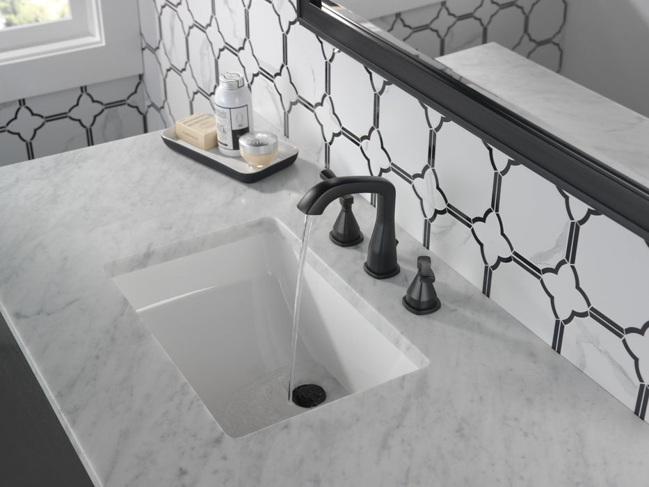 Delta Stryke 35776 Widespread Faucet, matte black - view 3