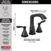 Delta Stryke 35776 Widespread Faucet, matte black - view 4
