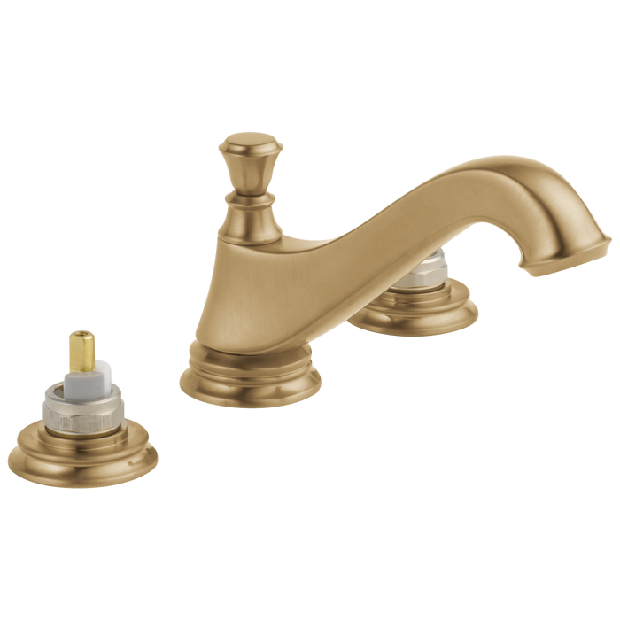 Delta Cassidy 3595LF Two Handle Widespread Bathroom Faucet - Low Arc Spout - Less Handles