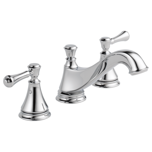 Delta Cassidy 3595LF Two Handle Widespread Bathroom Faucet - Low Arc Spout - Less Handles