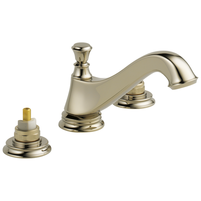 Delta Cassidy 3595LF Two Handle Widespread Bathroom Faucet - Low Arc Spout - Less Handles