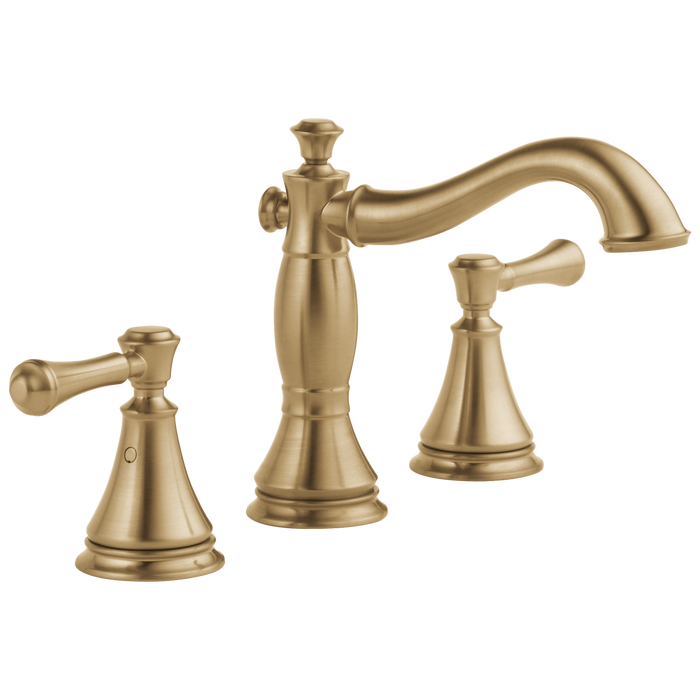 Delta Cassidy 3597LF Two Handle Widespread Bathroom Faucet, champagne bronze