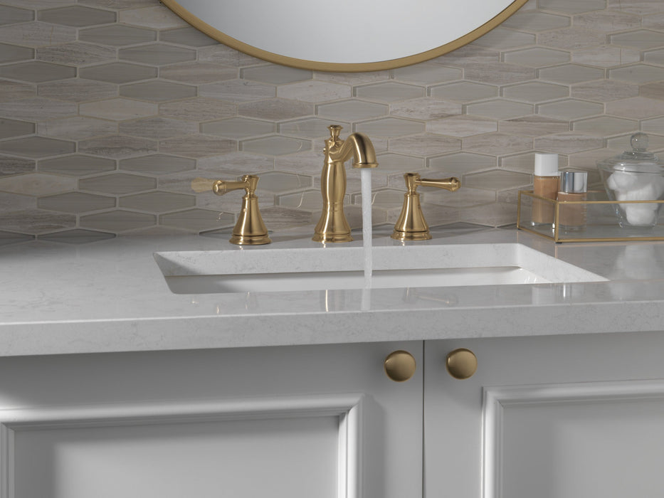 Delta Cassidy 3597LF Two Handle Widespread Bathroom Faucet, champagne bronze - view 2