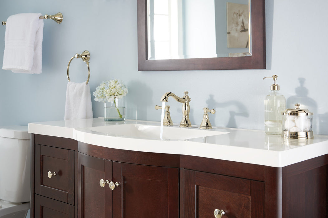 Delta Cassidy 3597LF Two Handle Widespread Bathroom Faucet, polished nickel - view 4