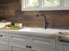 Delta Linden 4153 Single Handle Pull-Out Kitchen Faucet, venetian bronze - view 4
