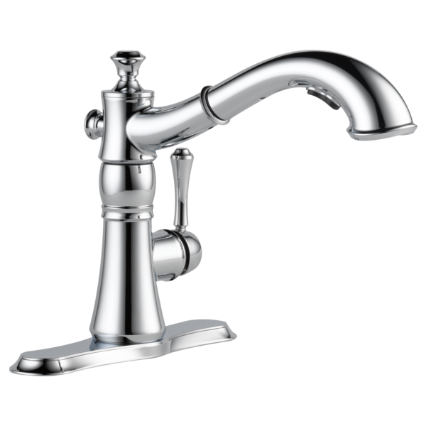 Delta Cassidy 4197 Single Handle Pull-Out Kitchen Faucet, chrome - view 2