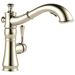 Delta Cassidy 4197 Single Handle Pull-Out Kitchen Faucet, polished nickel