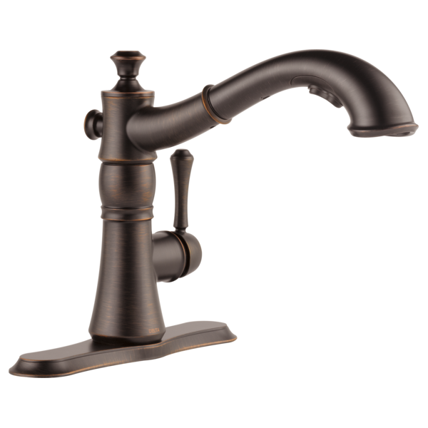 Delta Cassidy 4197 Single Handle Pull-Out Kitchen Faucet, venetian bronze - view 2