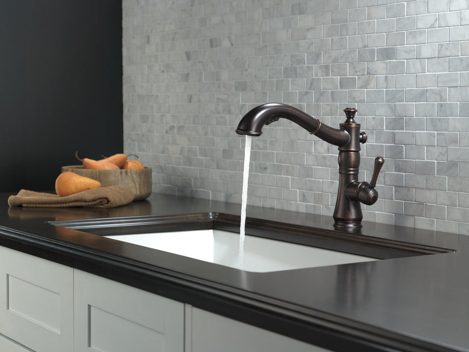 Delta Cassidy 4197 Single Handle Pull-Out Kitchen Faucet, venetian bronze - view 5