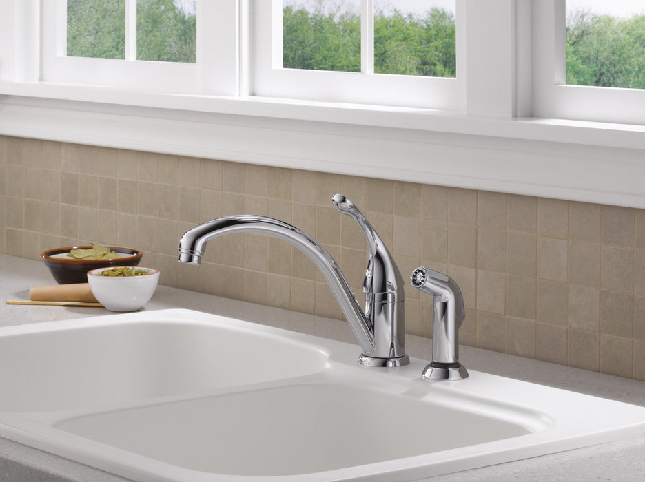 Delta Collins:441 Single Handle Kitchen Faucet with Spray