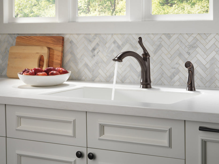Delta Linden 4453 Single Handle Kitchen Faucet with Spray