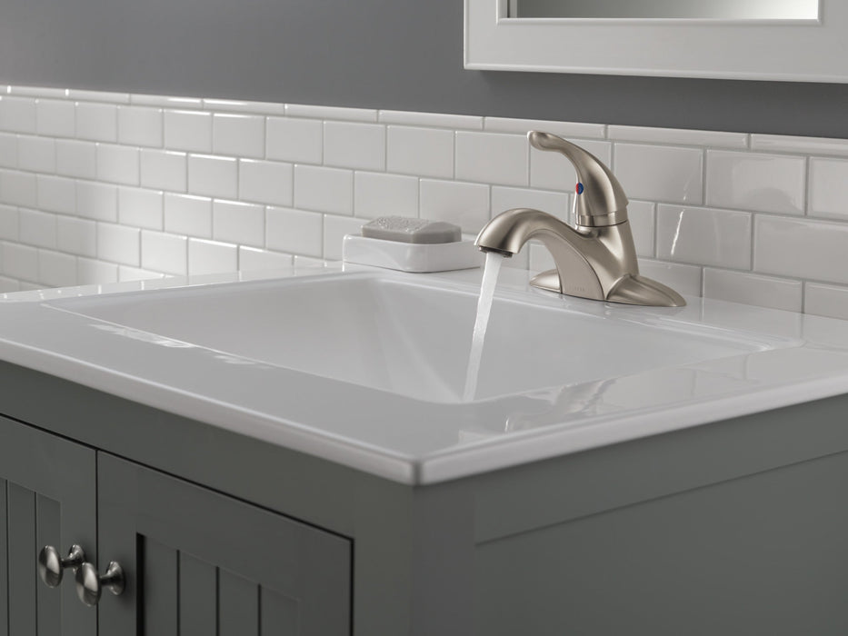 Delta Classic 520 Single Handle Centerset Bathroom Faucet, stainless - view 3