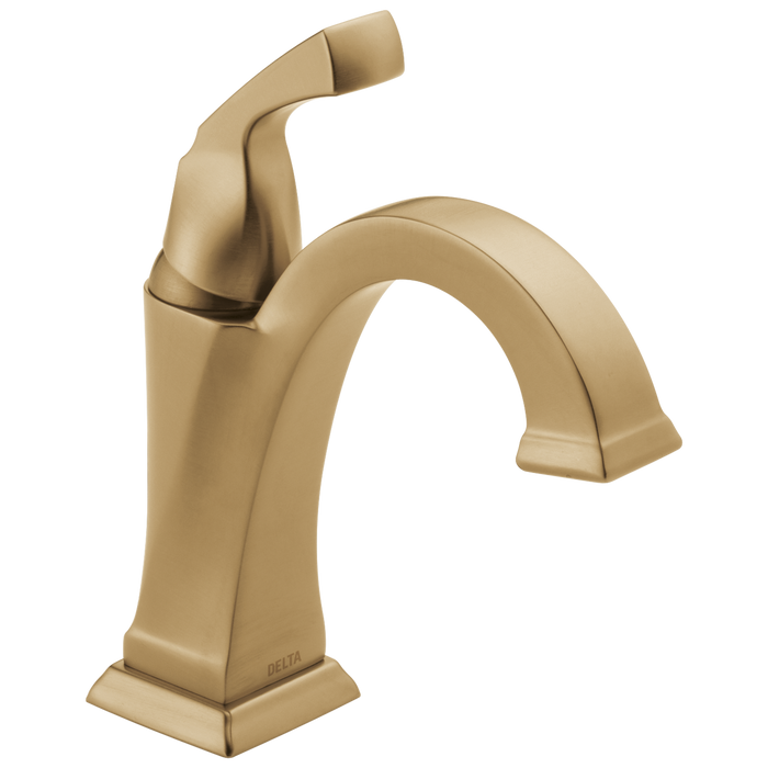 Delta Dryden 551 Single Handle Bathroom Faucet, champagne bronze
