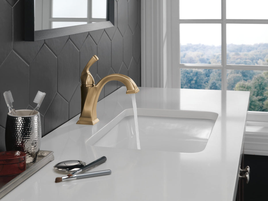 Delta Dryden 551 Single Handle Bathroom Faucet, champagne bronze - view 4