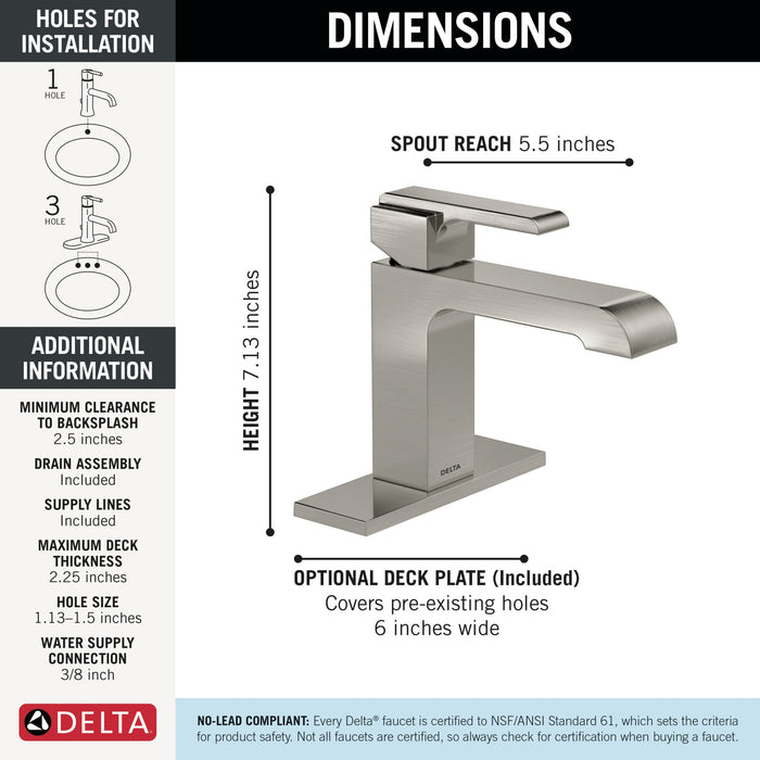 Delta Ara:567LF Single Handle Bathroom Faucet