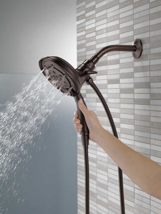 Delta Universal Showering Components 58471 H2OKINETIC In2ition 4-Setting Two-in-One Shower