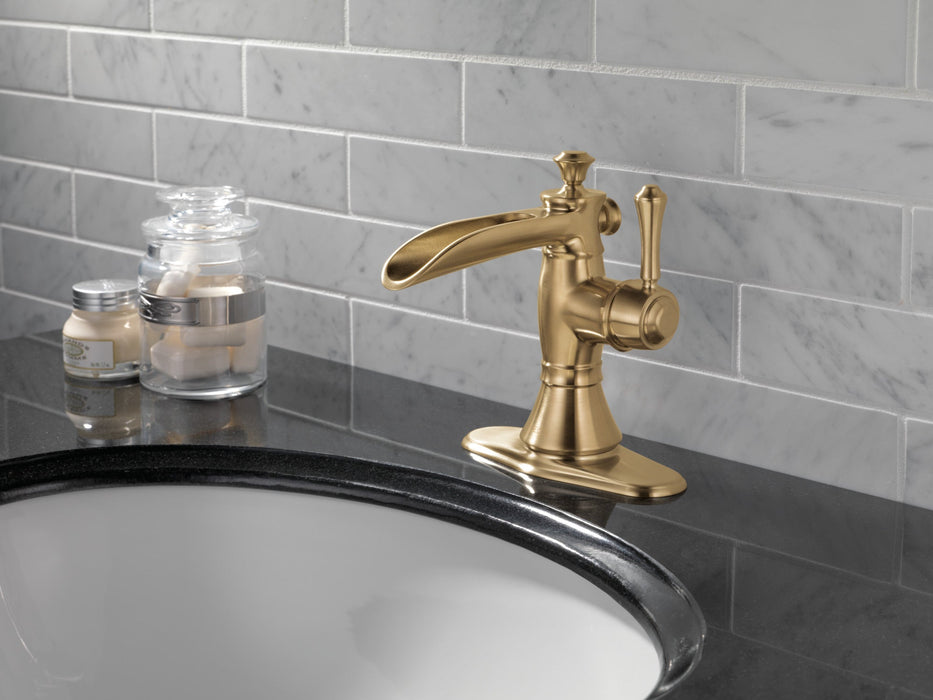 Delta Cassidy 598LF Single Handle Channel Bathroom Faucet, champagne bronze - view 5