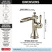 Delta Cassidy 598LF Single Handle Channel Bathroom Faucet, polished nickel - view 3