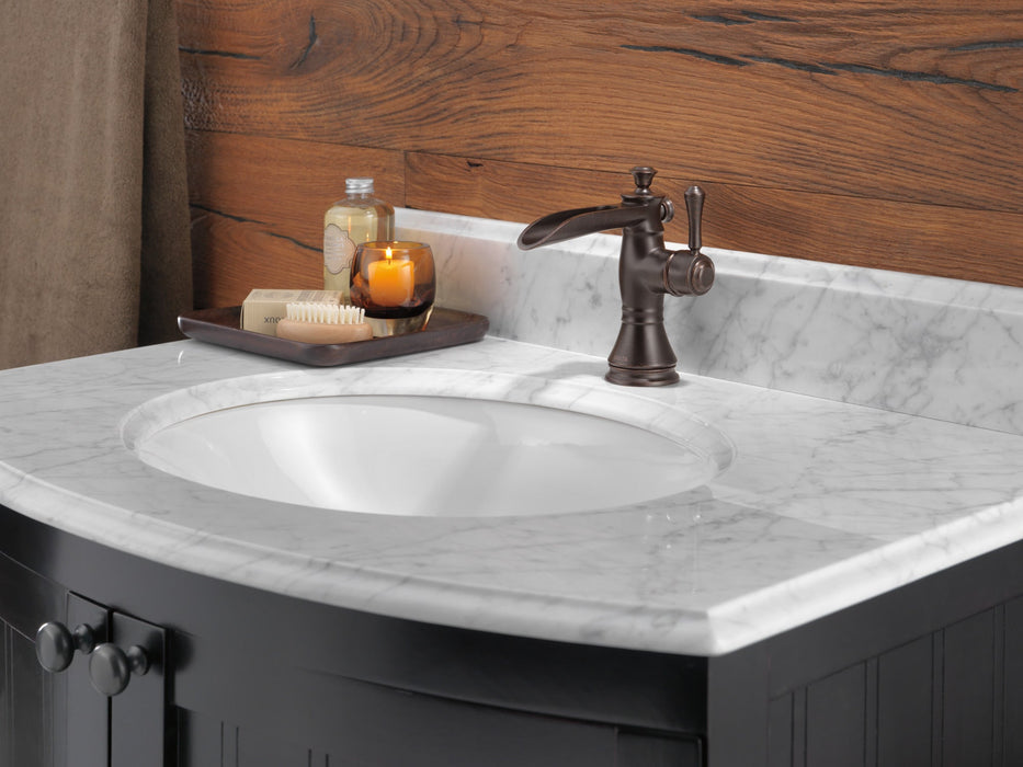 Delta Cassidy 598LF Single Handle Channel Bathroom Faucet, venetian bronze - view 4