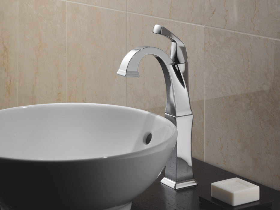 Delta Dryden 751 Single Handle Vessel Bathroom Faucet, chrome - view 3