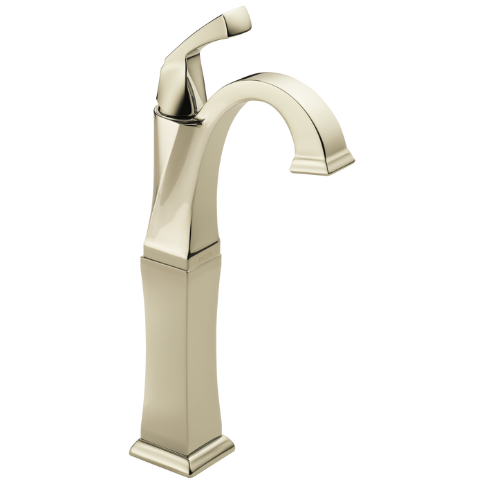 Delta Dryden 751 Single Handle Vessel Bathroom Faucet, polished nickel