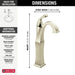 Delta Dryden 751 Single Handle Vessel Bathroom Faucet, polished nickel - view 2