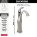 Delta Dryden 751 Single Handle Vessel Bathroom Faucet, stainless - view 3