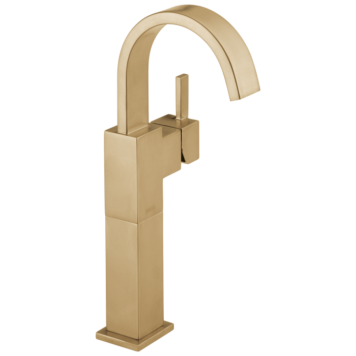 Delta Vero 753LF Single Handle Vessel Bathroom Faucet, champagne bronze