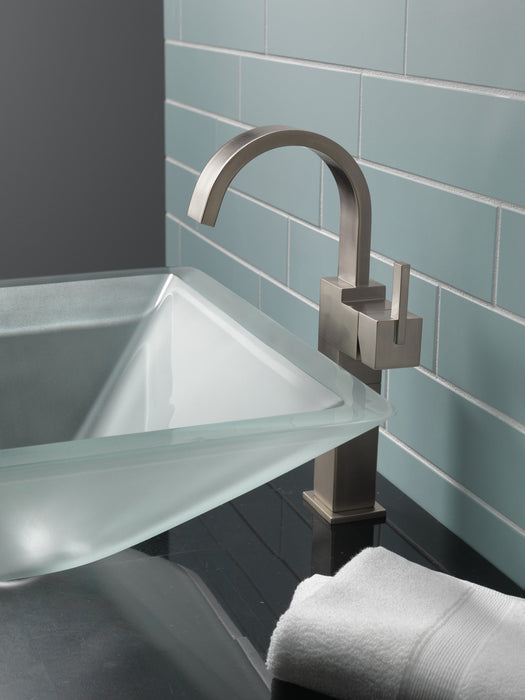 Delta Vero 753LF Single Handle Vessel Bathroom Faucet, stainless - view 2