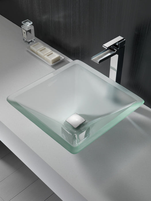 Delta Ara 768LF Single Handle Vessel Channel Bathroom Faucet, chrome - view 2